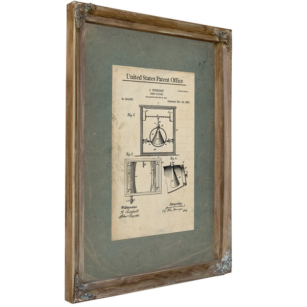 The Burkhart Beer Cooler Patent a Study in Victorian Temperance & Temptation — Framed Wall Art Room View | Bella Frye