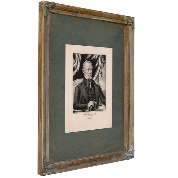 Henry Clay of Kentucky 1848 — Verdigris Framed Canvas Print | Bella Frye