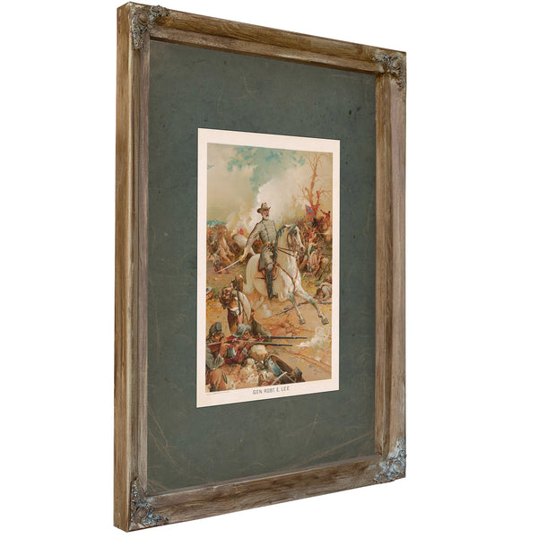 General Robert E Lee 1891 — Verdigris Framed Canvas Print | Bella Frye
