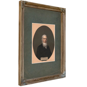 Portrait of Alexander Campbell 1862 — Verdigris Framed Canvas Print | Bella Frye