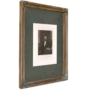 Abraham Lincoln 16th President of the United States 19th Century — Verdigris Framed Canvas Print | Bella Frye