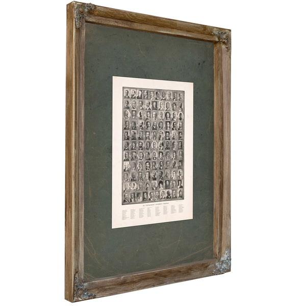 Prominent Colored People 195 — Verdigris Framed Canvas Print | Bella Frye