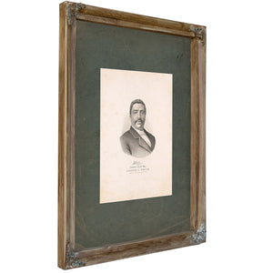 Eminent Colored Men Joseph C Price 1894 — Verdigris Framed Canvas Print | Bella Frye