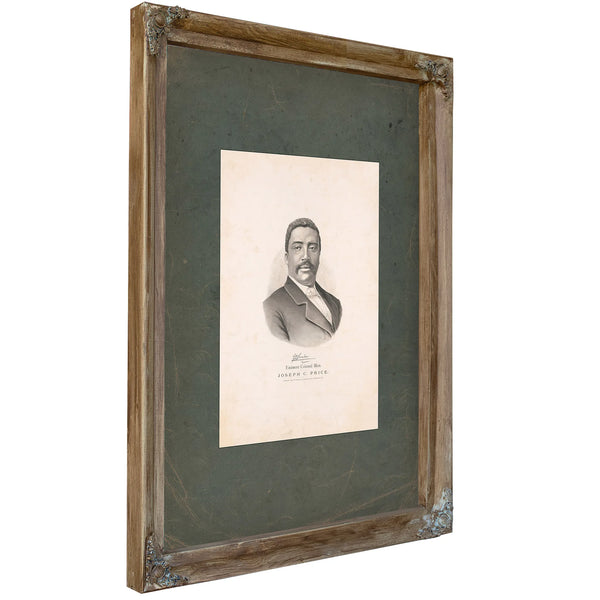 Eminent Colored Men Joseph C Price 1894 — Verdigris Framed Canvas Print | Bella Frye