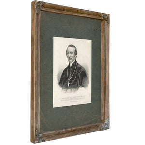 The Most Rev John Hughes Dd_ First Archbishop of New York 1864 — Verdigris Framed Canvas Print | Bella Frye