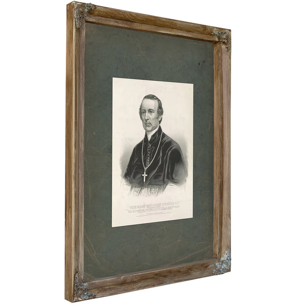 The Most Rev John Hughes Dd_ First Archbishop of New York 1864 — Verdigris Framed Canvas Print | Bella Frye