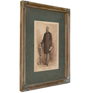 Chester a Arthur President of the United States 1881 — Verdigris Framed Canvas Print | Bella Frye