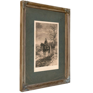 In the Dark Days Ulysses S Grant 1885 — Verdigris Framed Canvas Print | Bella Frye