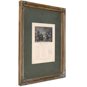 The Proclamation of Emancipation 1895 — Verdigris Framed Canvas Print | Bella Frye