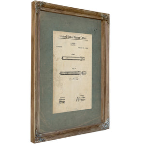 The Baron Cigarette Patent of 188 — Framed Wall Art Room View | Bella Frye
