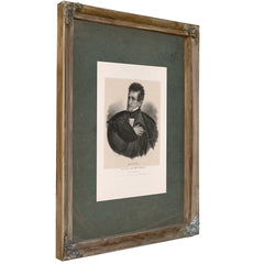 Sam L Southard Senator From New Jersey 1838 — Verdigris Framed Canvas Print | Bella Frye