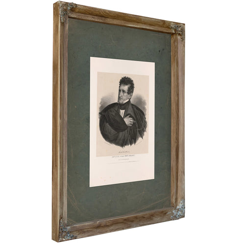 Sam L Southard Senator From New Jersey 1838 — Verdigris Framed Canvas Print | Bella Frye
