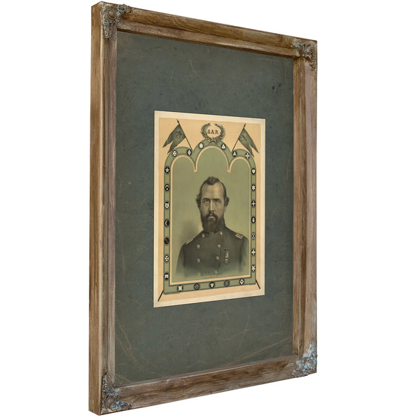 Dr Benjamin F Stephenson 1884 — Verdigris Framed Canvas Print | Bella Frye