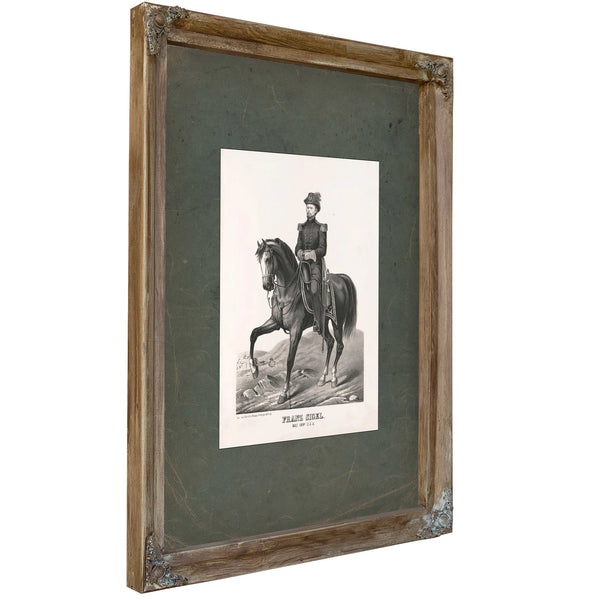 Franz Sigel 19th Century — Verdigris Framed Canvas Print | Bella Frye