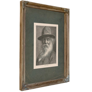 Walt Whitman 19th Century — Verdigris Framed Canvas Print | Bella Frye