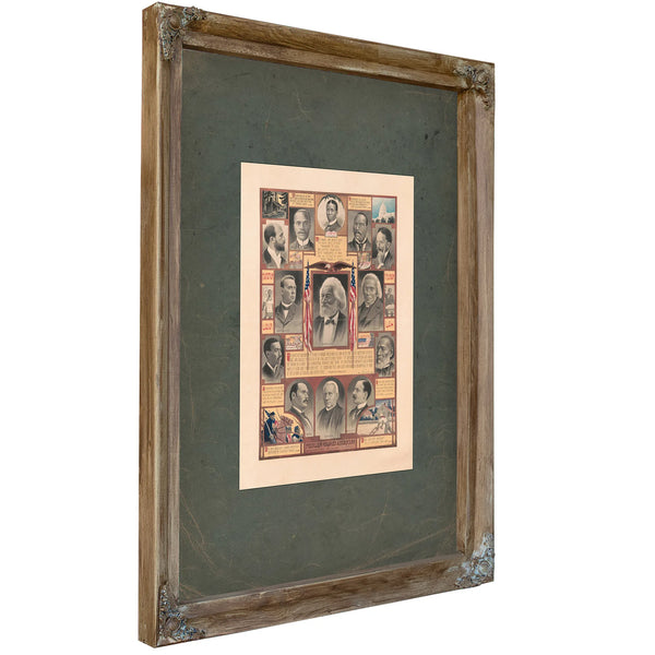 Peerless Colored Americans 198 — Verdigris Framed Canvas Print | Bella Frye