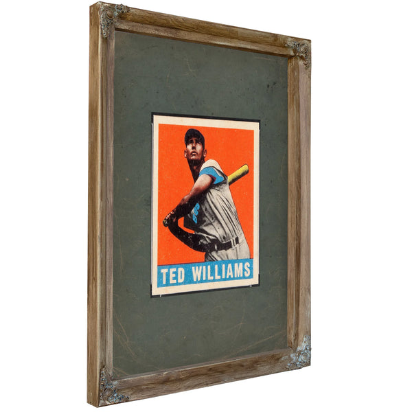 Leaf Ted Williams — Verdigris Framed Canvas Print | Bella Frye