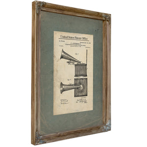 The Schureman Sound Machine Patent Print — Framed Wall Art Room View | Bella Frye