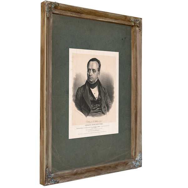 Nathaniel P Tallmadge Senator From New York 1839 — Verdigris Framed Canvas Print | Bella Frye