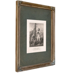 Pioneers of America Westward the Star of Empire Takes Its Way 1897 — Verdigris Framed Canvas Print | Bella Frye
