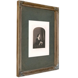 Mrs Stephen a Douglas 19th Century — Verdigris Framed Canvas Print | Bella Frye