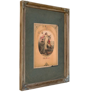 In Defence of the Union and the Constitution 1861 — Verdigris Framed Canvas Print | Bella Frye