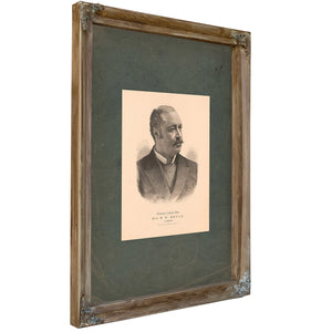 Eminent Colored Men Hon Blanche K Bruce of Mississippi 1884 — Verdigris Framed Canvas Print | Bella Frye