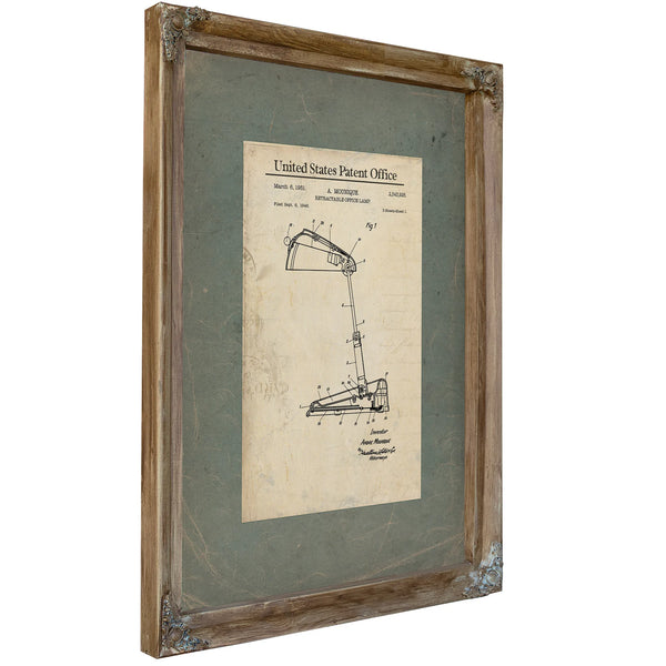 The Draftsmans Midnight Companion Patent No. 2543926 — Framed Wall Art Room View | Bella Frye