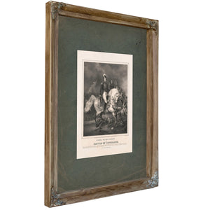 General William H Harrison at the Battle of Tippecanoe 184 — Verdigris Framed Canvas Print | Bella Frye