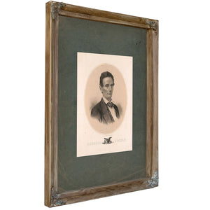 Abraham Lincoln 186 1 — Verdigris Framed Canvas Print | Bella Frye