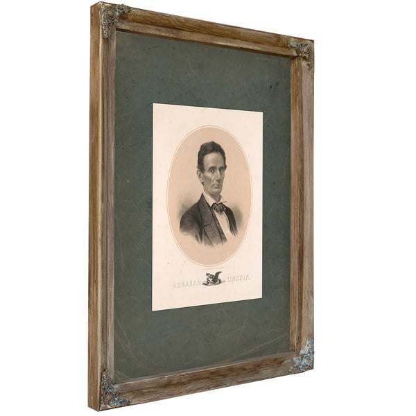 Abraham Lincoln 186 1 — Verdigris Framed Canvas Print | Bella Frye