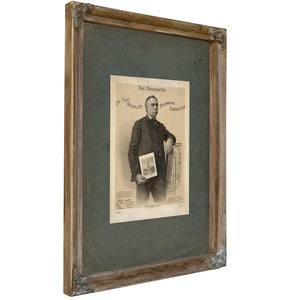 The Originator of the Worlds Columbian Exposition 1892 — Verdigris Framed Canvas Print | Bella Frye