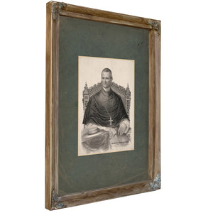His Eminence Cardinal Mccloskey Archbishop of New York 1875 — Verdigris Framed Canvas Print | Bella Frye