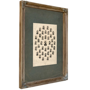 House First Free State Legislative Assembly of the Territory of Kansas 19th Century — Verdigris Framed Canvas Print | Bella F