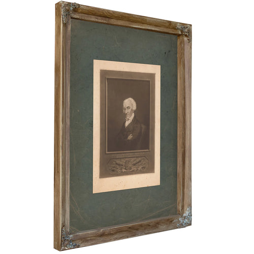 His Excellency Elbridge Gerry Lld Governour of Massachusetts 1811 — Verdigris Framed Canvas Print | Bella Frye