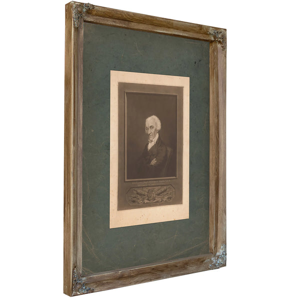 His Excellency Elbridge Gerry Lld Governour of Massachusetts 1811 — Verdigris Framed Canvas Print | Bella Frye