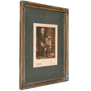 Henry Wadsworth Longfellow 1914 — Verdigris Framed Canvas Print | Bella Frye