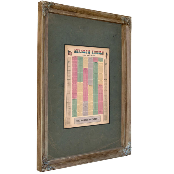 Abraham Lincoln the Martyr President 1865 — Verdigris Framed Canvas Print | Bella Frye