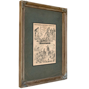 Prohibition Our Country is Free Shall Remain Free! 1882 — Verdigris Framed Canvas Print | Bella Frye