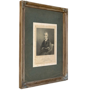 Aron Burr Third Vice President of the United States 1836 — Verdigris Framed Canvas Print | Bella Frye