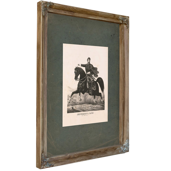 Jefferson Columbus Davis 19th Century — Verdigris Framed Canvas Print | Bella Frye