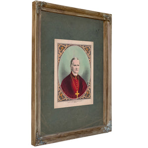 His Eminence the Cardinal Mccloskey Archbishop of New York 1875 — Verdigris Framed Canvas Print | Bella Frye