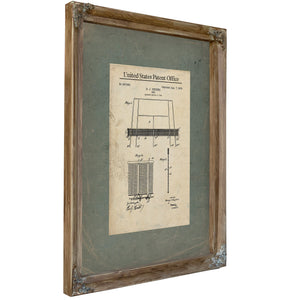 United States Patent No. 827868 Hj Hughes Net Patent August 7 196 — Verdigris Framed Canvas Print | Bella Frye