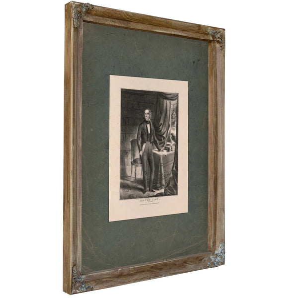 Henry Clay of Kentucky 1842 — Verdigris Framed Canvas Print | Bella Frye