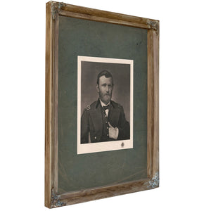 Grant in Uniform 1898 — Verdigris Framed Canvas Print | Bella Frye