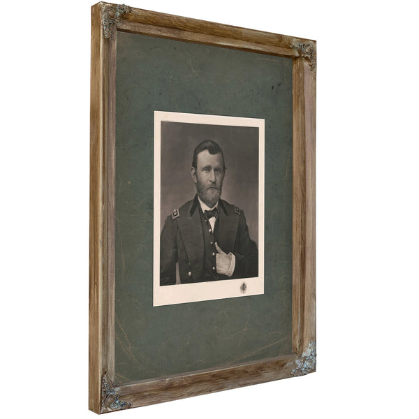 Grant in Uniform 1898 — Verdigris Framed Canvas Print | Bella Frye