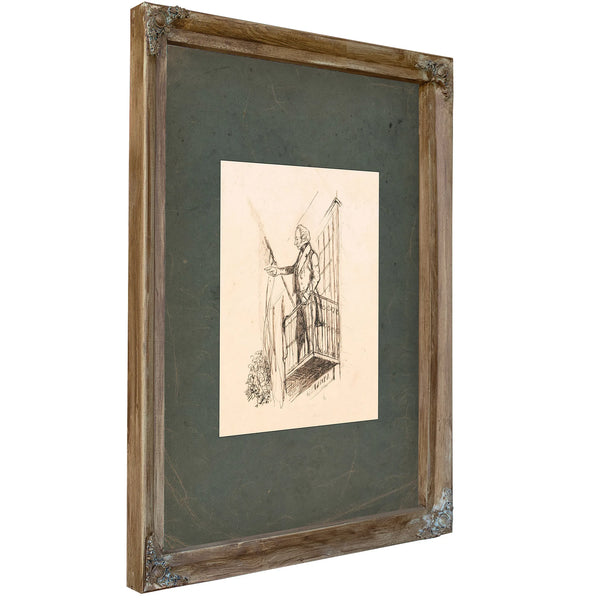 Joel Roberts Poinsett Secretary of War 1838 — Verdigris Framed Canvas Print | Bella Frye
