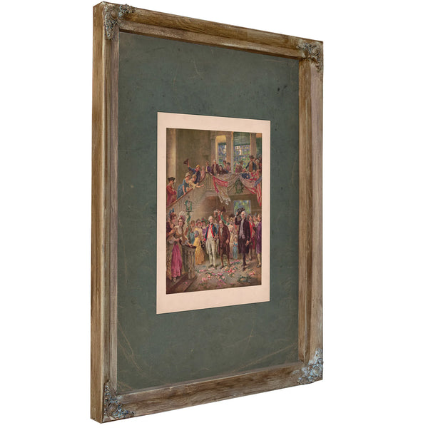 When John Paul Jones Came Home 1918 — Verdigris Framed Canvas Print | Bella Frye