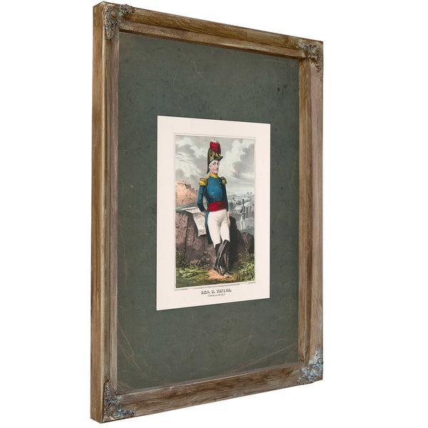General Zachary Taylor Rough and Ready 1846 — Verdigris Framed Canvas Print | Bella Frye