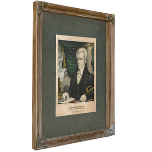 Andrew Jackson_ Seventh President of the United States 1835 1837 — Verdigris Framed Canvas Print | Bella Frye